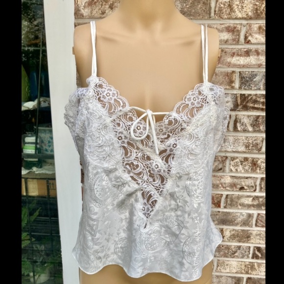 Vintage 80s/90s Victoria’s Secret Gold Label White Lace Lingerie Top - Picture 3 of 10